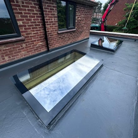 Daklicht Plat Dak 40x150 cm – Triple Glas HR+++ – Geluidsisolerend – UV Bescherming