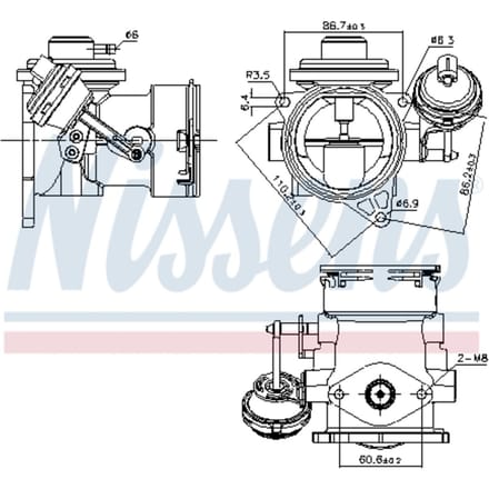 EGR-klep NISSENS 98297