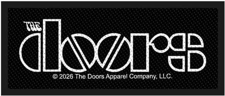 The Doors - Logo Patch - Zwart/Wit