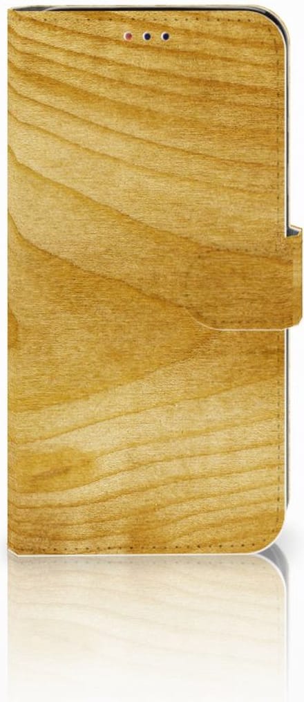Samsung Galaxy A10 Book Style Case Licht Hout