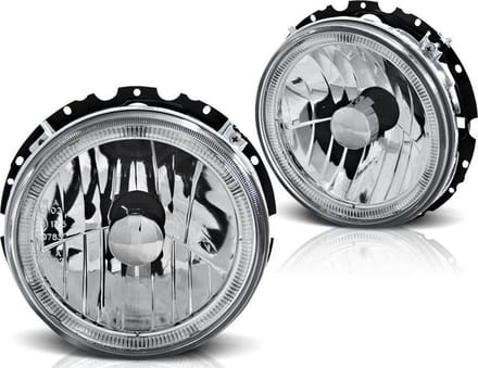 Buitenste koplampen VW GOLF 1 05 74-07 83 ANGEL EYES CHROOM