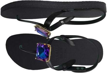 Uzurii | Teenslippers | Dames | Zwart | Maat 37/38