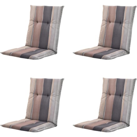 Madison kussen lage rug nox - 105x50x6cm set van 4