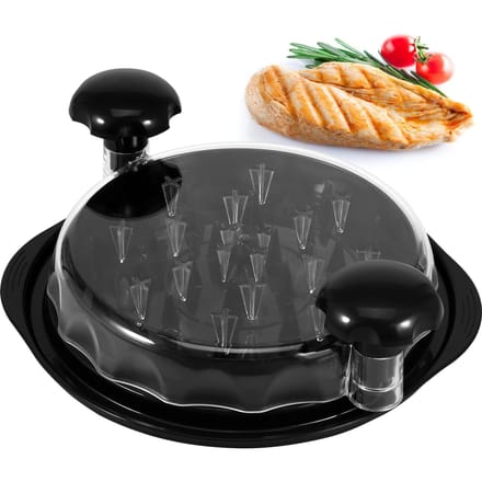 Kippenvleesversnipperaar met Transparant Deksel Efficiënte Antislip Vleesversnipperaar Ergonomische Handgreep BPA-vrij Vaatwasserbestendig voor Pulled Pork black