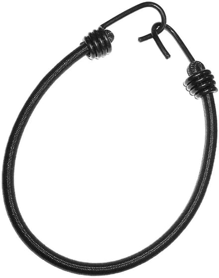 Elastische spanhaak – 10 mm – 120 cm – zwart