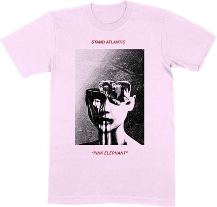 Stand Atlantic - Pink Elephant Heren T-shirt - M - Roze