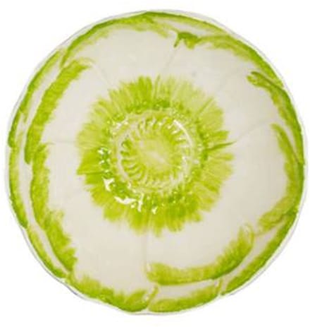 Wandornament Ø30x10,5 cm CEPEDA wit-groen