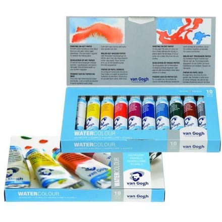 Van Gogh Aquarelverf set met 10 kleuren in tubes van 10 ml