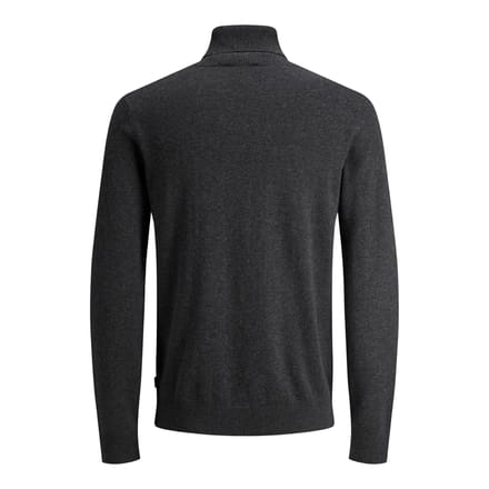 Jack & Jones - Heren Trui Emil Knit Roll Neck - Grijs - Maat XXL