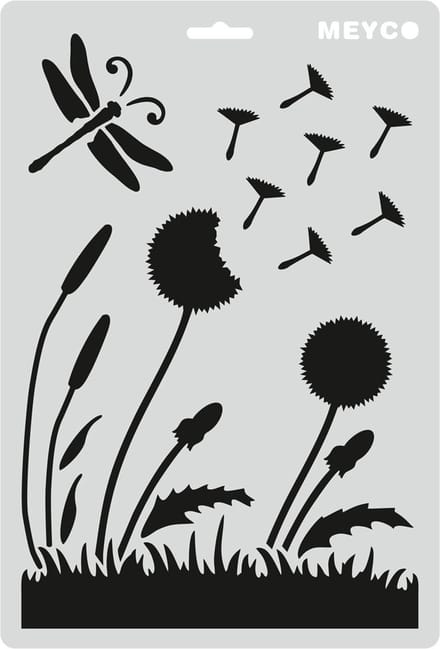 Sjabloon Paardenbloemen A4