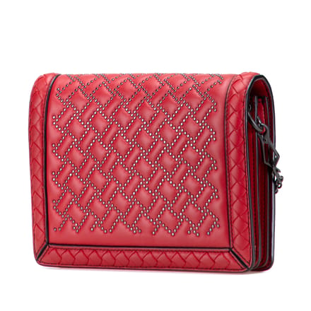 Gequilted Studded Schoudertas
