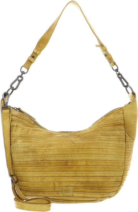 FREDsBRUDER Leren Schoudertas Flowow Shoulderbag Lemon Mosterdgeel