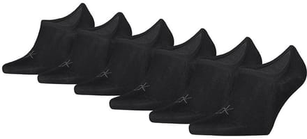 Calvin Klein heren 6P footies basic logo zwart