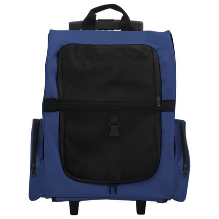 vidaXL - Huisdierentrolley - inklapbaar - blauw