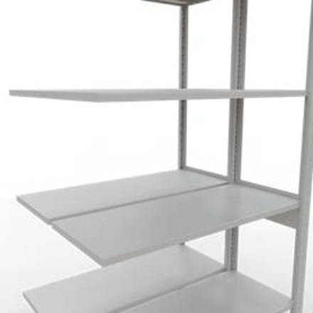 SCHULTE Lagertechnik - Dubbele stapelbak type 150 - 2500x1000x2x400 mm 2x6 schappen