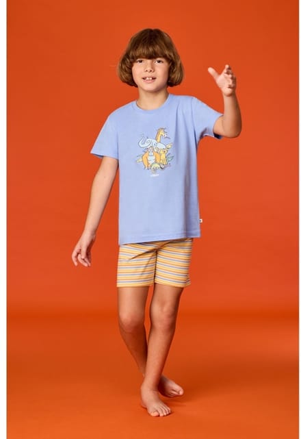 Pyjama jongens woody str shortje dieren