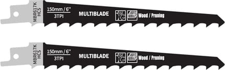 Multiblade Reciprozaagblad HCS MBR617K voor Hout 150 mm - 2 stuks