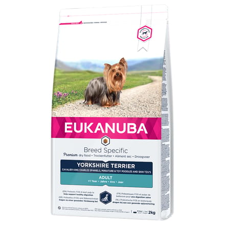 2x2kg Yorkshire Terriër Eukanuba Breed Specific Hondenvoer