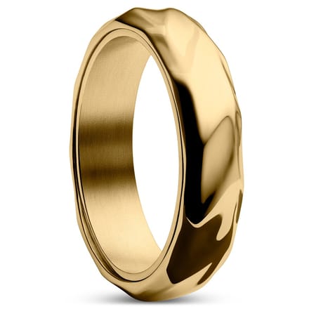 Pearce | Crux Goudkleurige Stalen Ring