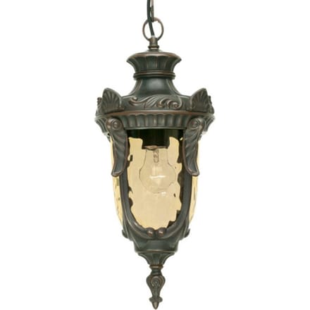 Bohemian Hanglamp - Steady Lighting - Metaal - Bohemian - E27 - L: 19cm - Voor Buiten - Woonkamer - Eetkamer - Brons