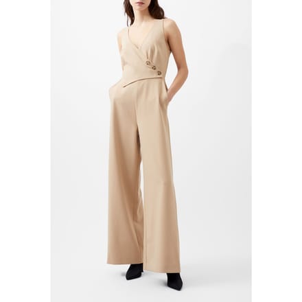 French Connection Azra Twill Jumpsuit Incense Taglia: 6 | Tute Outlet | Donna | Marrone