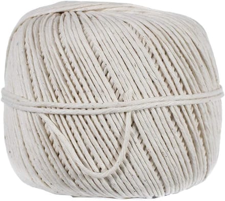 Katoenen Touw - Draad Blend - Klus Projecten - Sterk En Flexibel - 2MM x 152 Meter - Natuurlijk