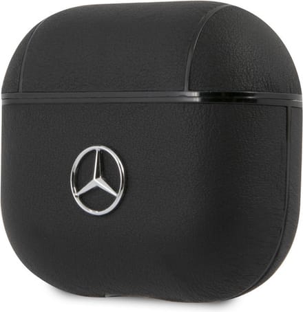 Mercedes-Benz Leather Case voor Apple Airpods 3 - Zwart