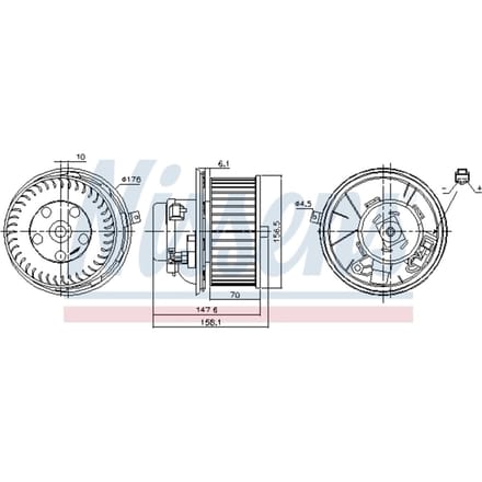 Binnenventilator NISSENS 87187
