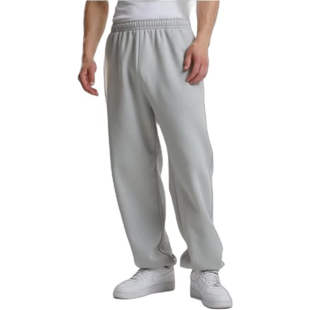 Urban Classics - Fluffy Heren joggingbroek - M - Grijs