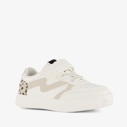 Blue Box meisjes sneakers met dierenprint wit - Maat 25