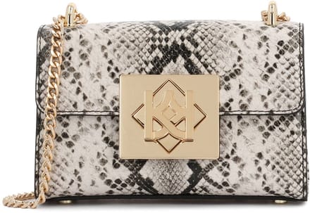 Snake small handbag with chain