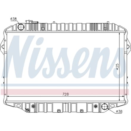Radiator, motorkoeling NISSENS 64861