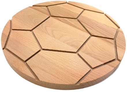 StadsPlanken Voetbalplank 26 cm Serveerplank Borrelplank Tapasplank