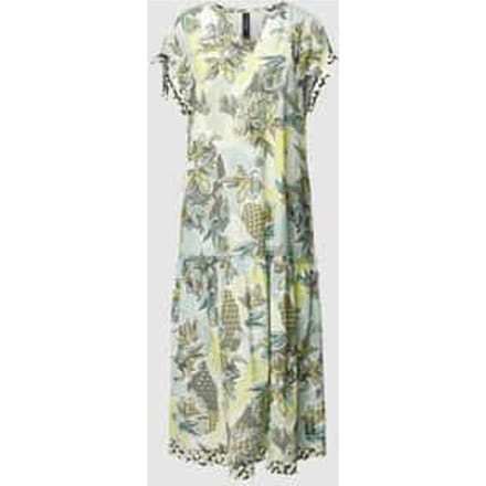 Midi-jurk met all-over bloemenmotief