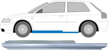 Reparatie dorpel voor Audi A3 8L 1996-2003 / Links