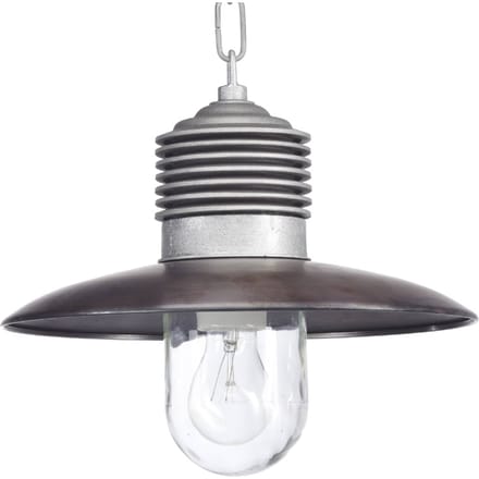K.S. Verlichting Stoere buiten hanglamp Klaus aluminium/koper