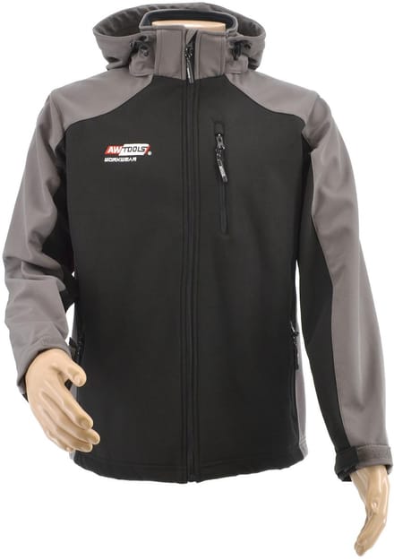 Awtools T4 Serie - Werkjas Softshell - Grijs-zwart - Ademend - Wind- en Waterdicht