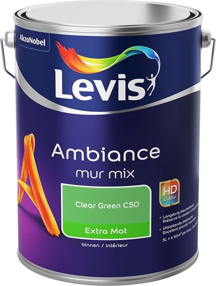 Levis - Ambiance Mur Extra Mat Mix - Clear Green C50 - Mengverf - 5 L