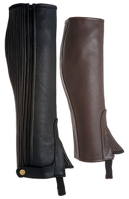 Lexhis Leer Halve Chaps Zwart 2XL