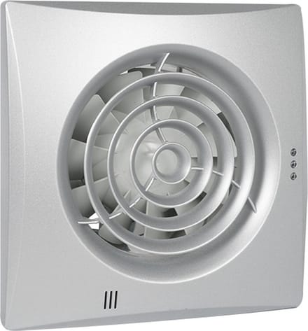 Badkamer-/ toiletventilator Silencio 100 TH aluminium