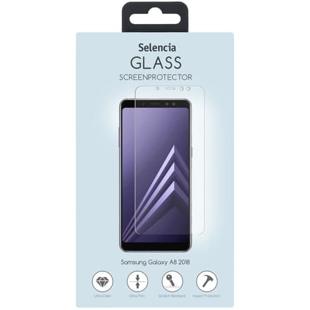 Selencia Gehard Glas Screenprotector voor de Samsung Galaxy A8 (2018)