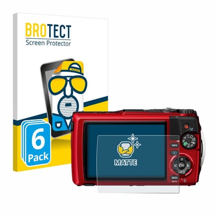 BROTECT - Screenprotector voor Olympus OM System Tough TG-7 - Folie Beschermfolie matte 6 Stuks