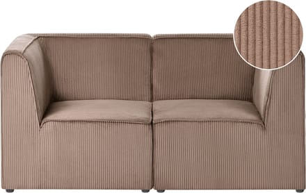 LEMVIG - Tweezitsbank - Zandbeige - Corduroy