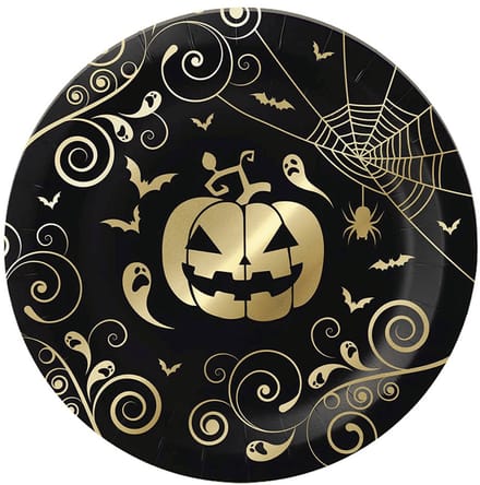 Fiestas Guirca - Borden (papier) - Pumpkin (6 stuks)