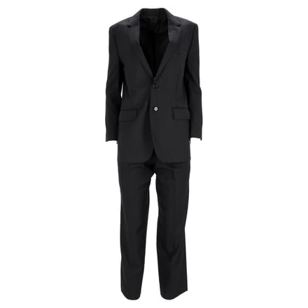 Celine blazer en broek in zwarte wol