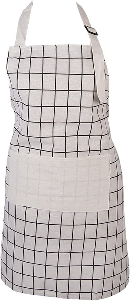 Clayre & Eef Keukenschort 69x68 cm Beige Polyester