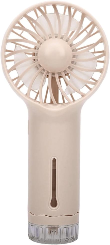 SnelShoppen - Denash Handventilator USB-oplaadbare Mistsproeiventilator Kleine Koelventilator voor Desktop Buitenreizen Draagbare Ventilator met Lucht