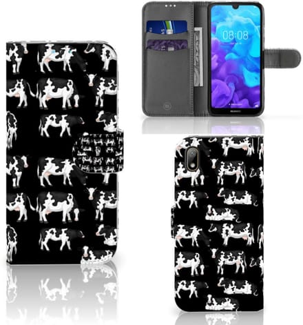 Huawei Y5 (2019) Telefoonhoesje met Pasjes Koetjes