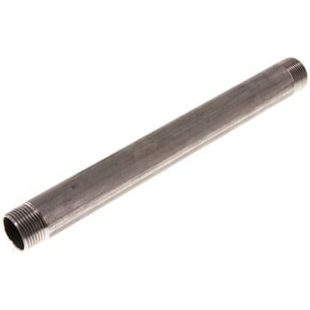 R 3/4'' RVS Dubbele Pijpnippel 20 Bar DIN 2982 - 250mm - FL2S-M-ST-034R-250L