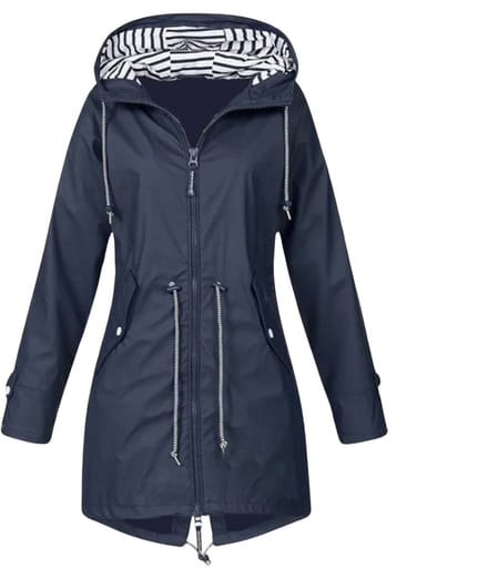 Comfortabele Jas / Windjas / Outdoorjas | Windjack | Blauw - One Size
